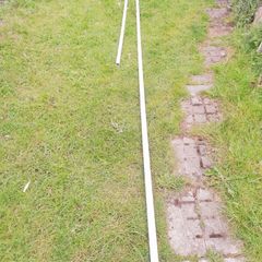 Plastic drainpipe, 1.5 inches.
