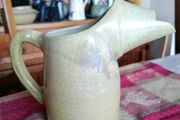 Glazed pottery milk or water jug