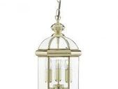 Polished Brass Finish Lantern Pendant Ceiling Light
