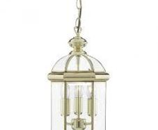 Polished Brass Finish Lantern Pendant Ceiling Light