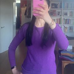 NEW Soft light jumper purple with detail M