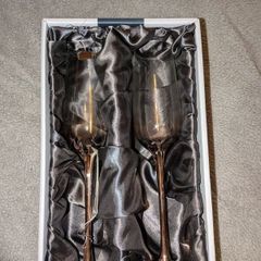 Newbridge Rose gold stemmed champagne glasses