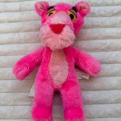 Vintage Pink Panther Plush Soft 1964 Mirisch-Geoffrey Mighty Star approx. 27 cm. Loose Head Used Dirty Please see photos