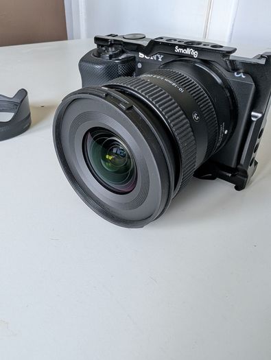 Sony ZV-E10 with Sigma 10-18 mm wide angle lens