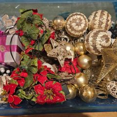 Large Tub of Christmas Decorations