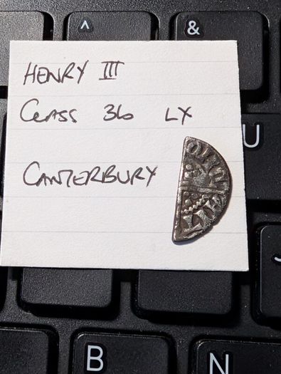 Silver Hammered Halfpenny 1250