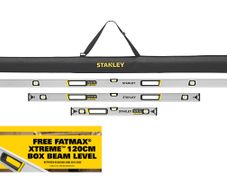 STA143688 Stanley FatMax Xtreme 60cm, 120cm & 180cm Levels with Carry Bag 3 Piece Set