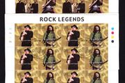 2002 Ireland Irish Rock Legends (U2, Phil Lynott, van Morrison &amp; Rory Gallagher in se-tenant sets) Stamp Sheetlets Fine CDS Used with Dublin cancel of 17th October 2002 (First day of issued) on envelope extract.