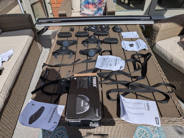 Thule Force XT M Roof Box (400L) + Thule WingBar Rack System