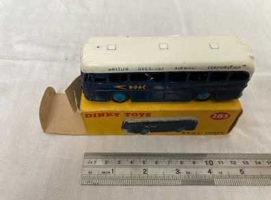 Dinky 283. BOAC coach with box. Both in excellent condition