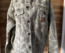 denim jacket Carhartt Camo Duck Helston men women unisex BNWT