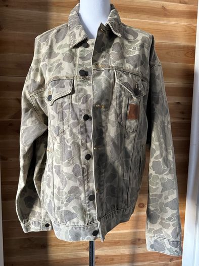 denim jacket Carhartt Camo Duck Helston men women unisex BNWT