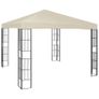 Gazebo with String Lights 3x3 m Cream Image 2