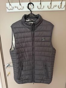 Crosshatch Mens Padded Gilet Grey Size L