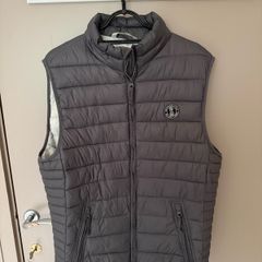 Crosshatch Mens Padded Gilet Grey Size L