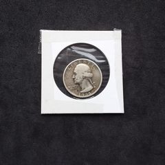 1935 USA George Washington Silver Quarter - 90% Silver, Philadelphia Mint