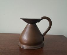 19th C 1/2 Gill Copper Jug with lead seal