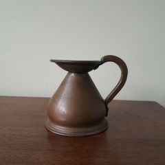 19th C 1/2 Gill Copper Jug with lead seal