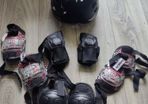 Helmet ,knee pads, elbow pads and hand wrist protectors
