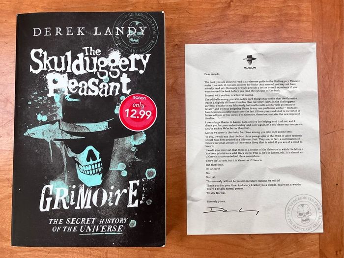 The Skulduggery Pleasant Grimoire by Derek Landy