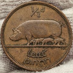 Ireland 1965 1/2d Halfpenny
