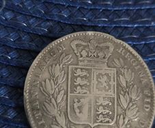 Victorian silver Crown 1845