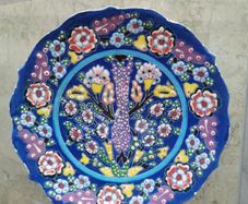 Vintage Turkish Ceramic Wall Plate