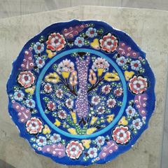 Vintage Turkish Ceramic Wall Plate