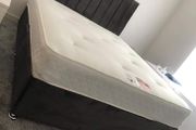 Brand New! Double Divan Bed Base headboard and mattress All together