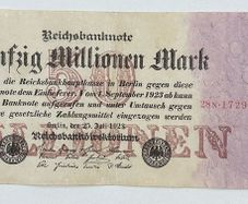 Germany 50 Million Mark 1923 Banknote