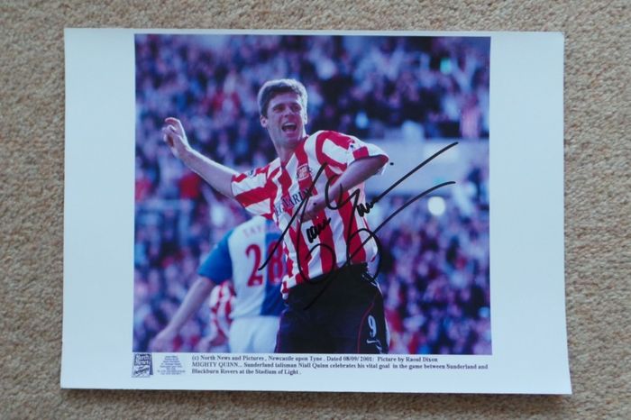 Niall Quinn - Sunderland FC autograph