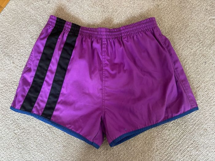 Vintage Human Race Sports Wear Purple Shorts (Size L)