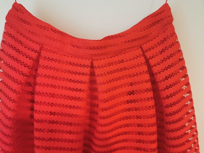 Red midi skirt size 10-12