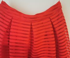 Red midi skirt size 10-12