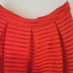 Red midi skirt size 10-12