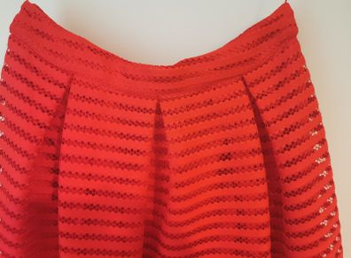 Red midi skirt size 10-12