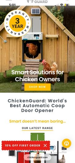 Chicken Guard- Automatic coop door
