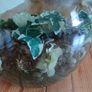 Vintage Viresa Terrarium from 1960s or 1970s.  Green Verdi Glass. Image 10