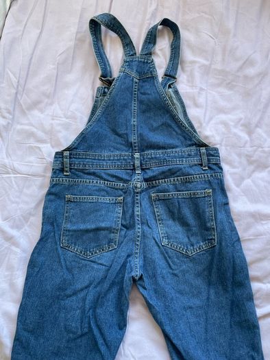 Blue denim dungarees