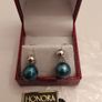 sterling silver  cultured  pearl earrings Image 2