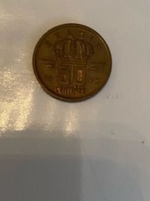 1970 Belgian 50 centimes