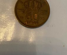 1970 Belgian 50 centimes