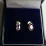 Beautiful Purple Amethyst Sterling Silver 925 Vintage Earrings Image 2