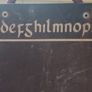 Rare Vintage Children's Blackboard on Stand Old Irish Alphabet Image 2