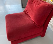 red futon