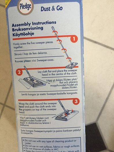 Handy pledge duster
