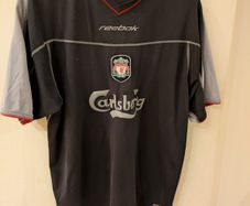 Liverpool 2002 away football jersey shirt large mens Reebok