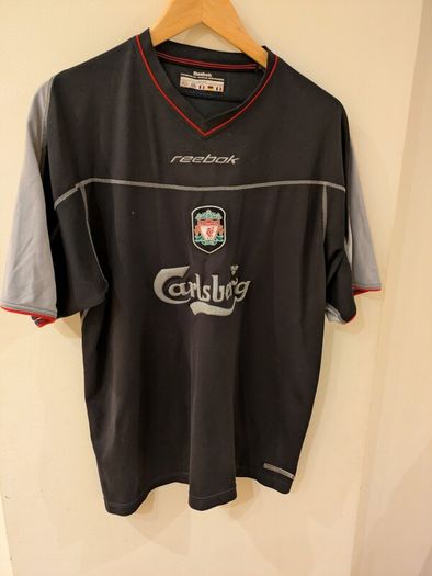 Liverpool 2002 away football jersey shirt large mens Reebok