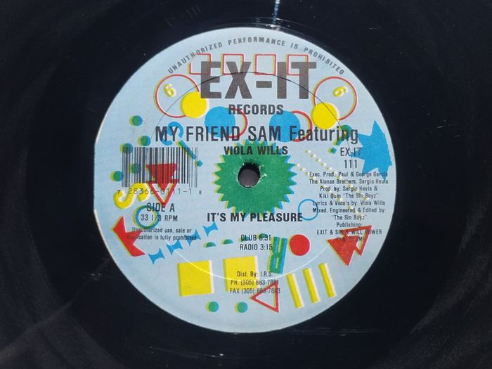 SOLD - My Friend Sam - It's My Pleasure - Oldschool Vocal House Anthem Dublin Classic!