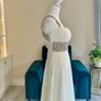 Beautiful One shoulder Ivory/Cream Debs Dress with Rhinestone embellishments design from Elliott Chambers Image 8